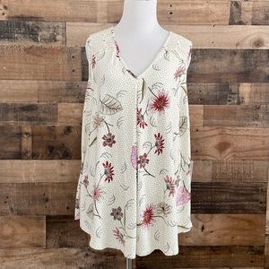 Daniel Rainn For Stitch Fix Sleeveless Floral Lace Top